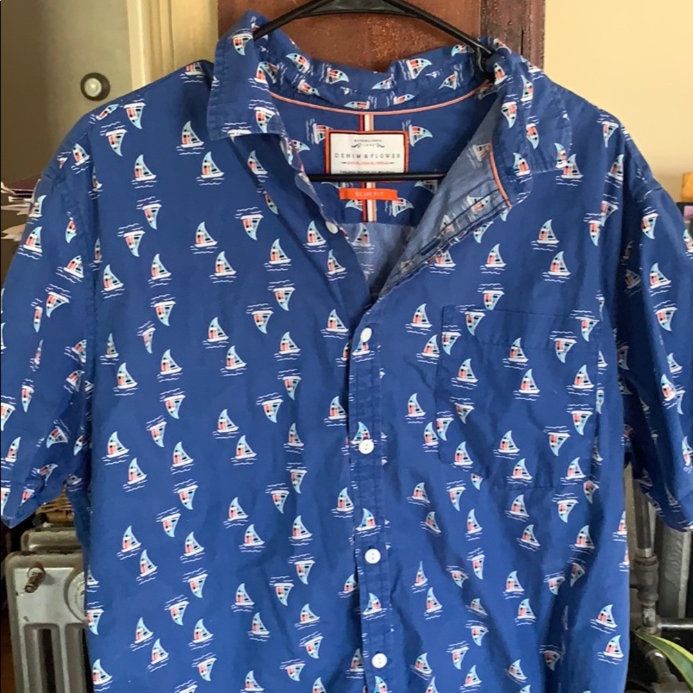 Sailboat button down